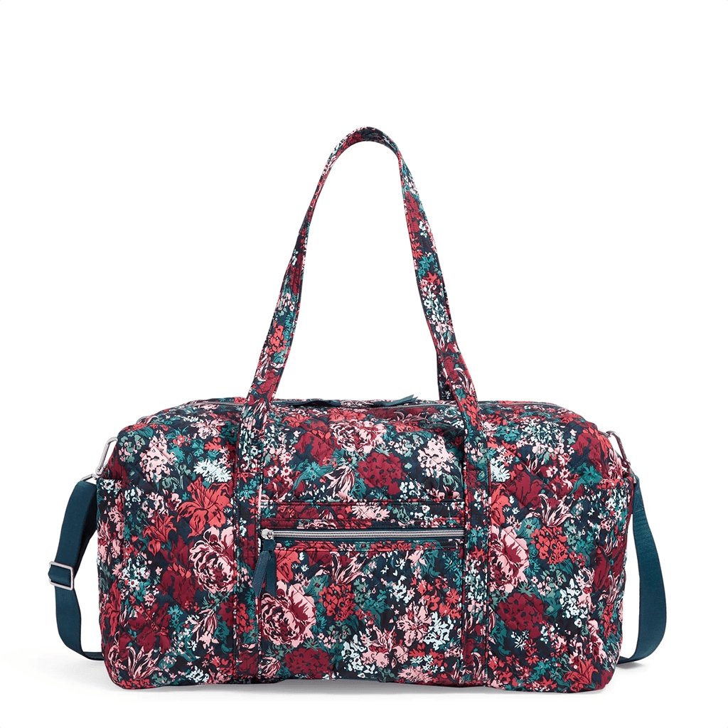 Vera Bradley  Large Travel Duffel Bag in Cabbage Rose Cabernet