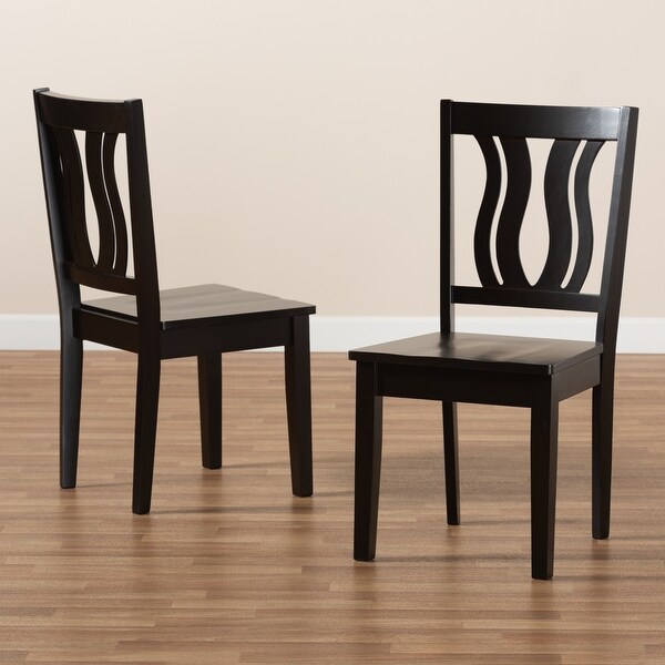 Fenton Mid-Century Modern 2-Piece Dining Chair Set