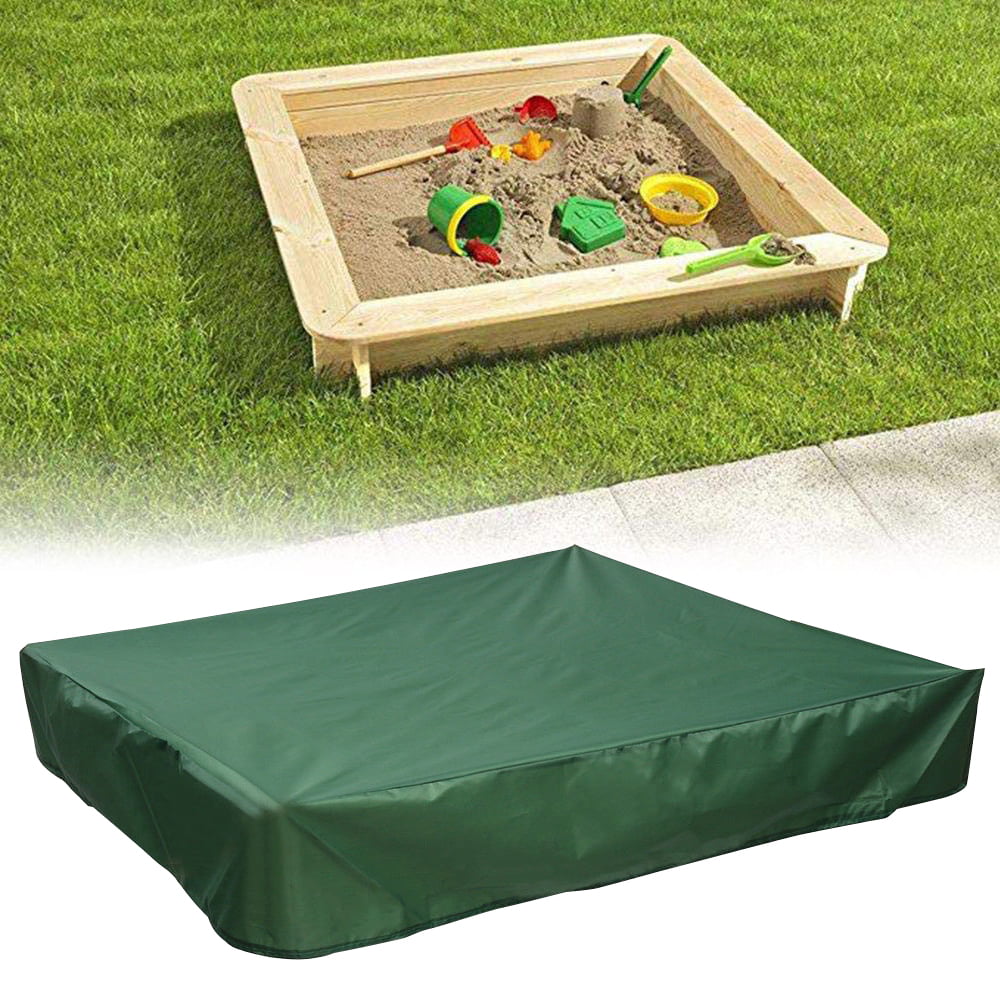 Fyeme Sandbox cover Sandpit Cover，Children'S Toy Waterproof Sunshade Dust Resistance Avoid the Sand and Toys Contamination