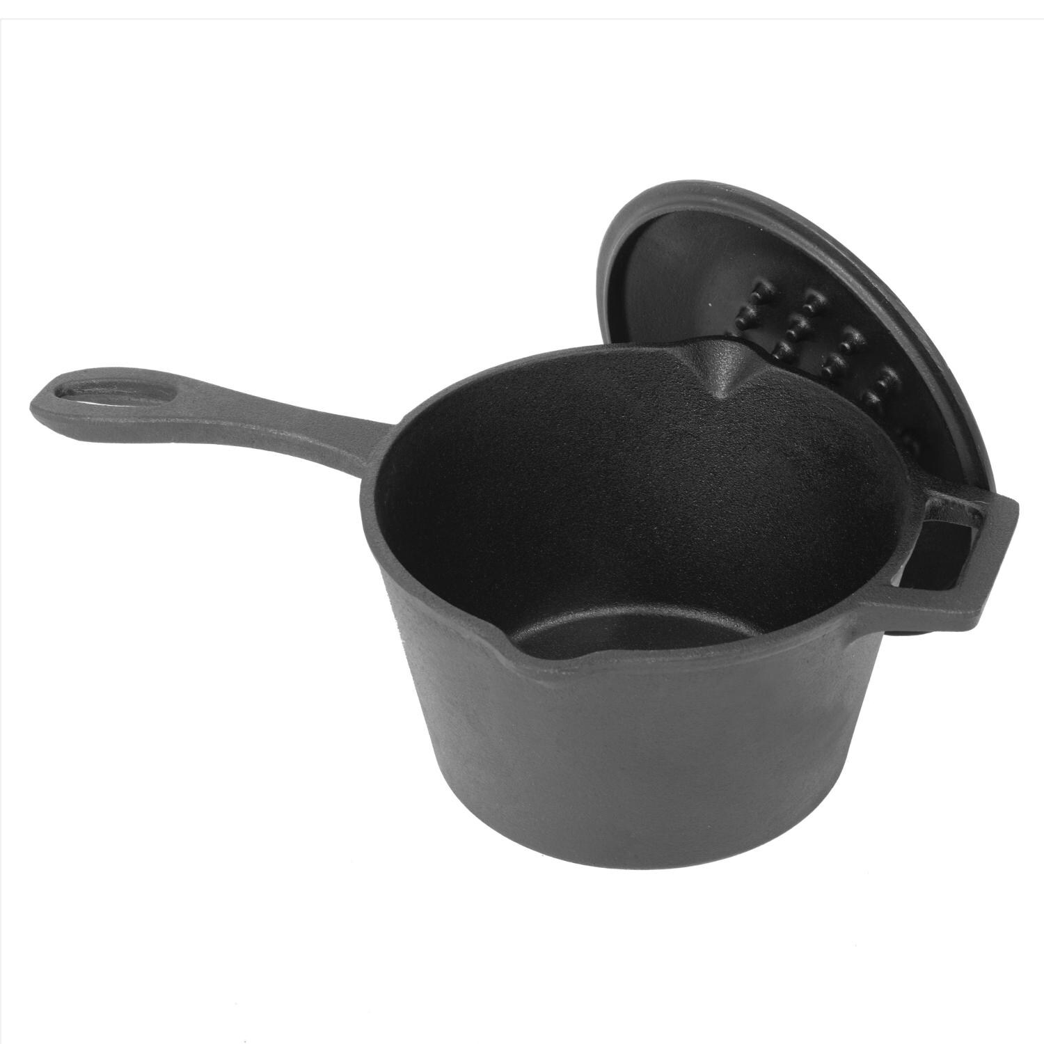 Bayou Classic Pots 2.5 Quart Covered Cast Iron Pot