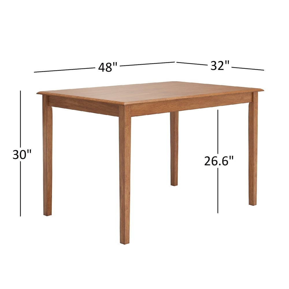 Wilmington II Rectangular Oak Finish Breakfast Nook Set by iNSPIRE Q Classic
