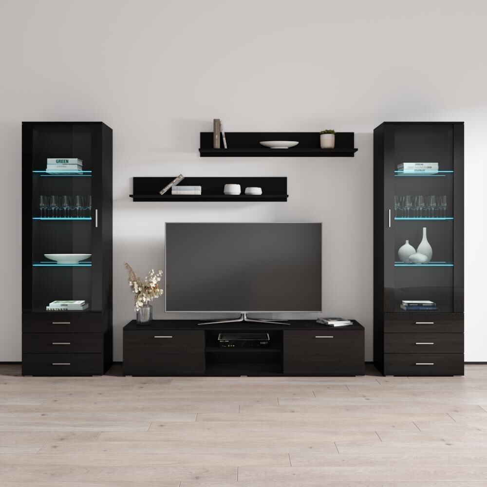 Soho 4 Modern Wall Unit Entertainment Center