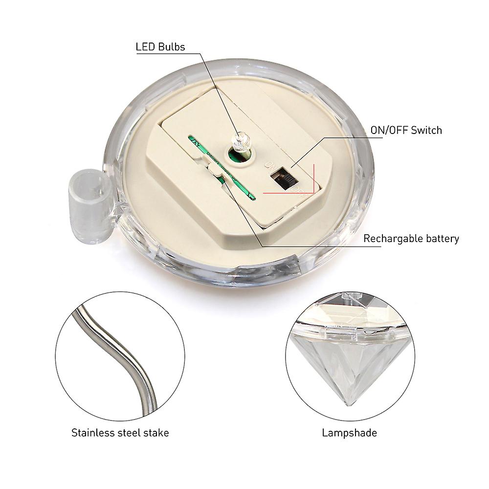 4 Led Lawn Light 1 Battery (built-in) 1 Manual (english)