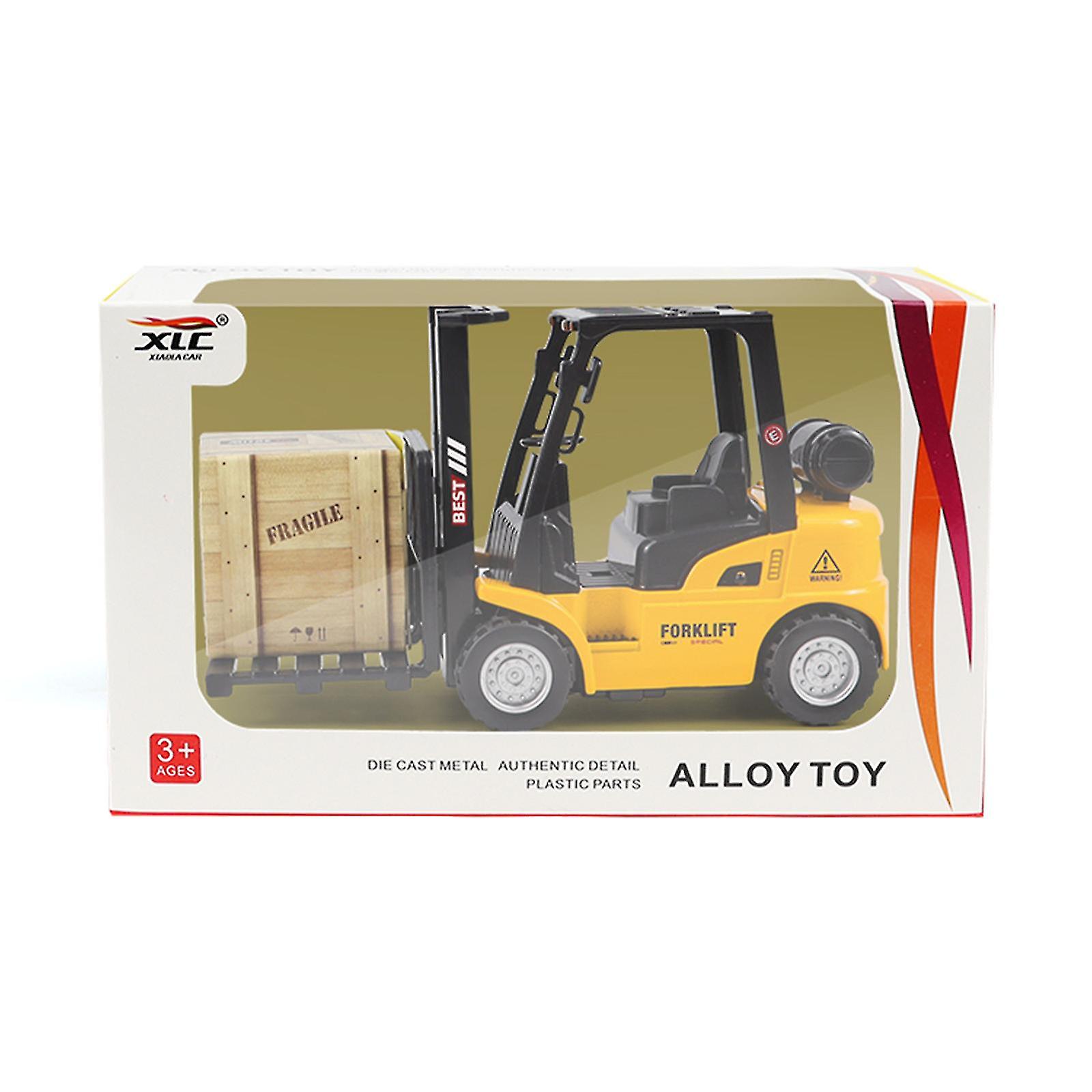 Children's Alloy Toy Mini Pull Back Engineering Truck Construction Engineering Forklift