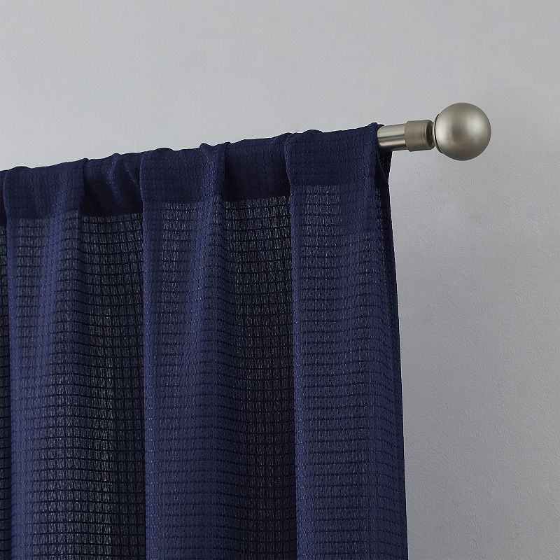 Hopscotch Hayden 4-Piece Waffle Room Darkening Curtain Panel Set