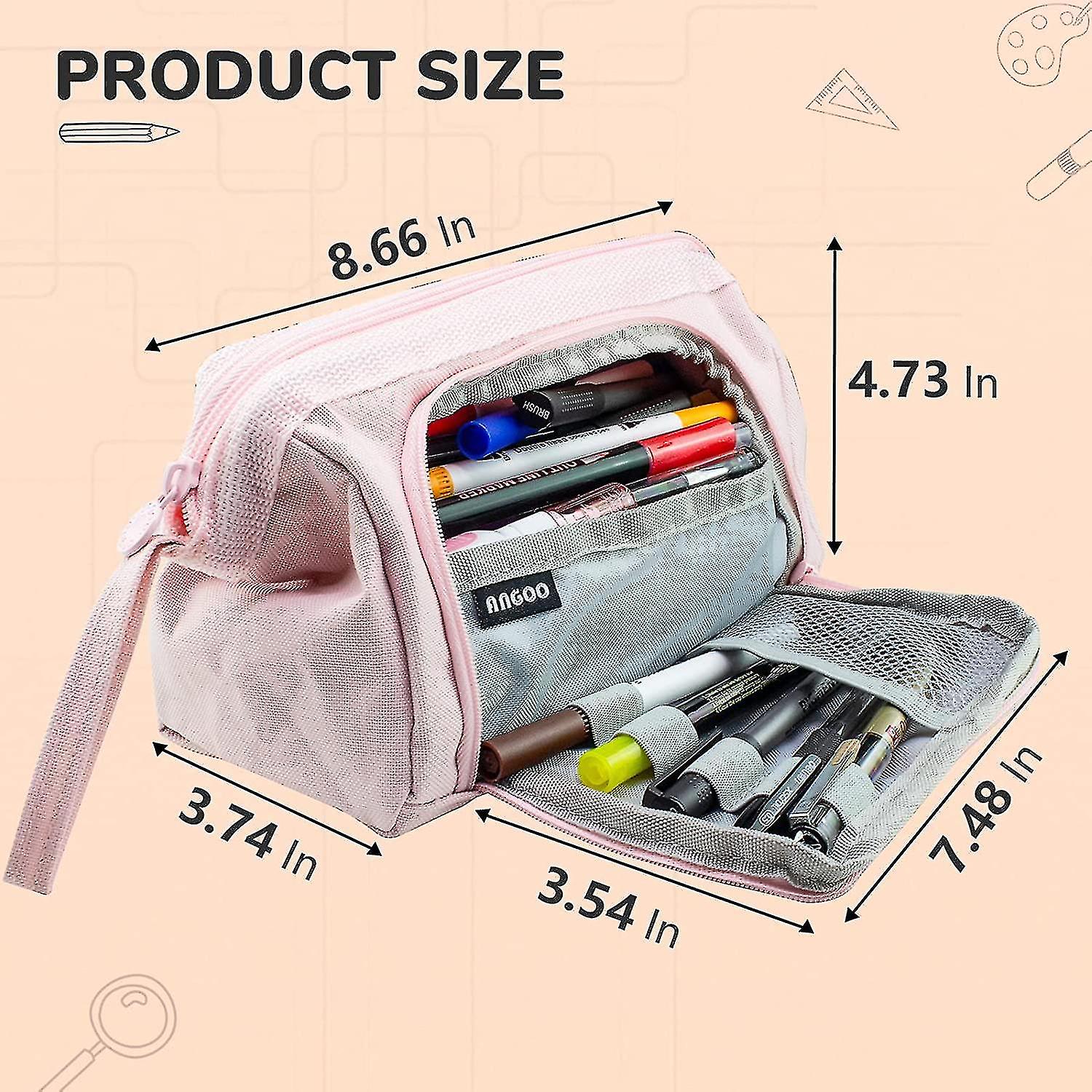 Big Capacity Pencil Case， Extra Large Pencil Pouch， Easy To Carry Pencil Bag For Students Men And Women