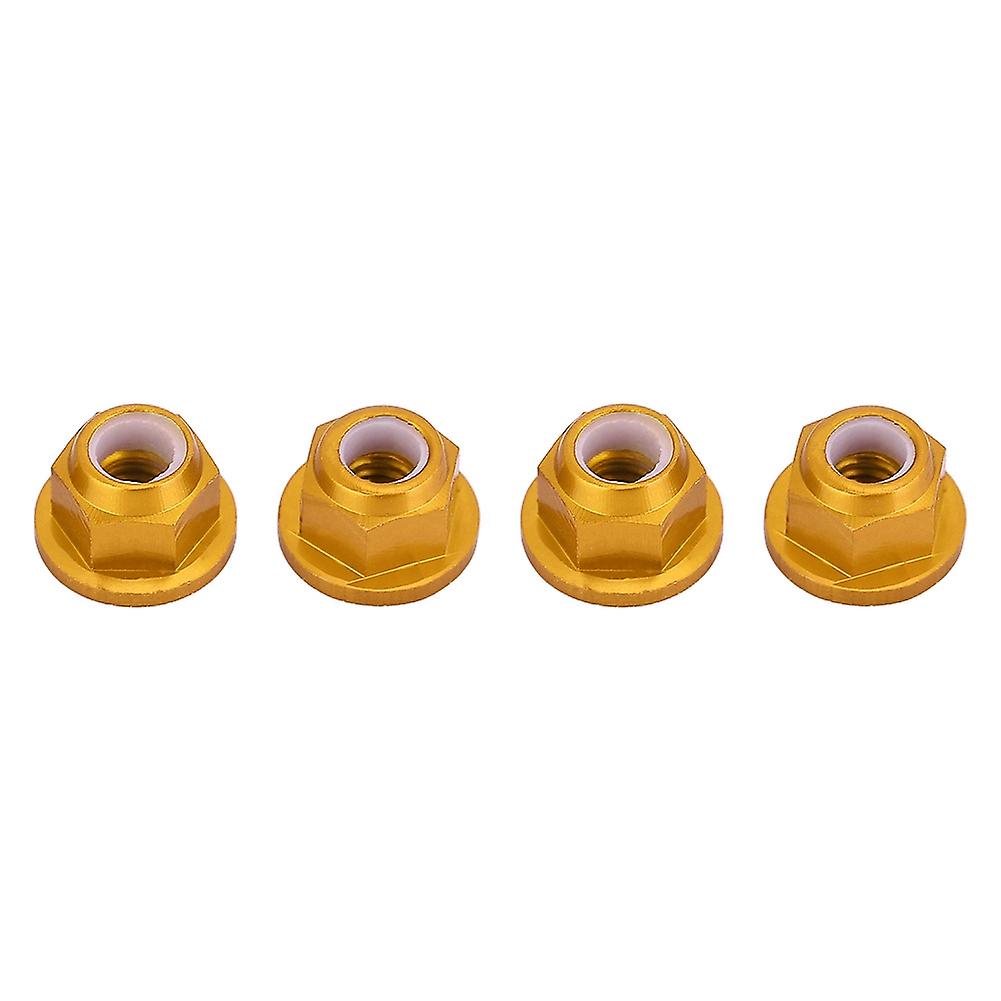 4pcs Aluminum M4 Tire Nuts Fit For Fayee 1/12 Wl 1/12 12423 Off-road Vehicle Yellow 0119y