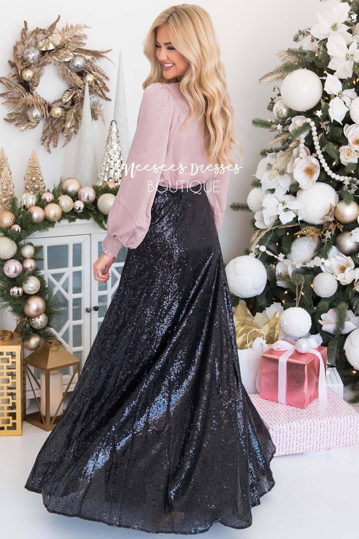 Stunning Sequin Maxi Skirt