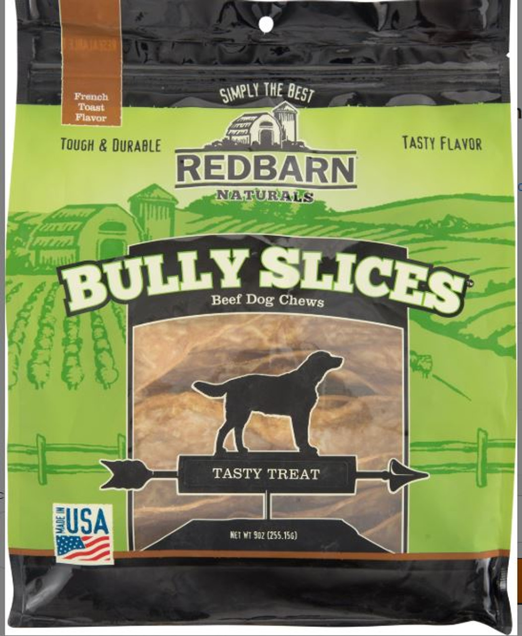 RedBarn Naturals Bully Slices French Toast Flavor Beef Dog Treats 9oz