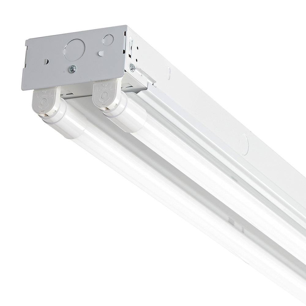 EnviroLite 4 ft. T8 LED White Strip Light Fixture 3500K ST702T1835