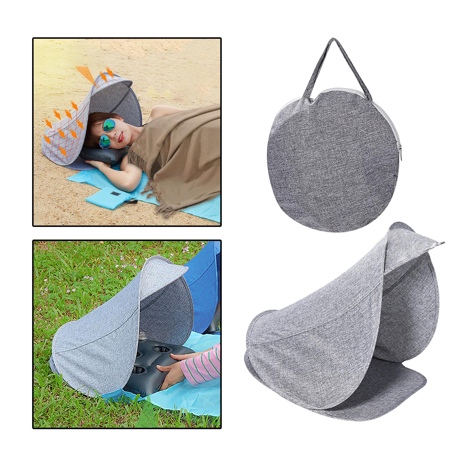 Sun Shade Sun Protection Personal for Working Outside Portable Face Tent Tent Beach Tent for Outdoor Camping Seaside Head Tent Gray