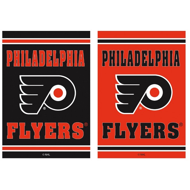 Embossed Suede Flag Gdn Size Philadelphia Flyers