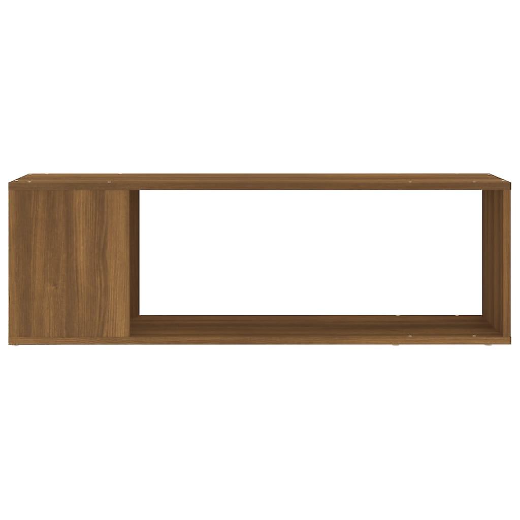 Tv Cabinet Brown Oak 100x24x32 Cm Engineered Wood