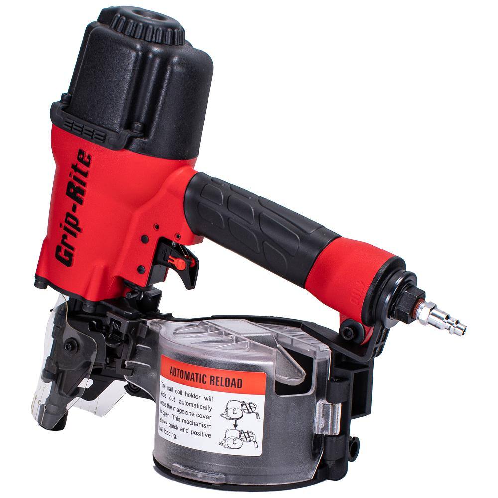 Grip-Rite 2-12 in. 15-Degree Wire and Plastic Collation Coil Siding Nailer GRTCS250