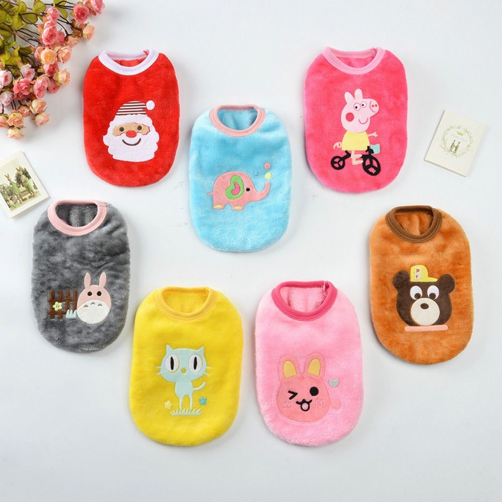 Milk Dog Soft Vest Shirt Coat Dog Sweater Pet Clothing Puppy Cats Dog Clothes Pet Supplies Dog Costume Pet Vest XXXS LOVE ELEPHANT