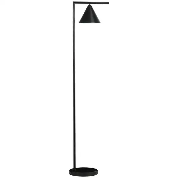 HOMCOM Modern Floor Lamps for Living Room, Standing Lamp for Bedroom with Adjustable Head (Bulb not Included)