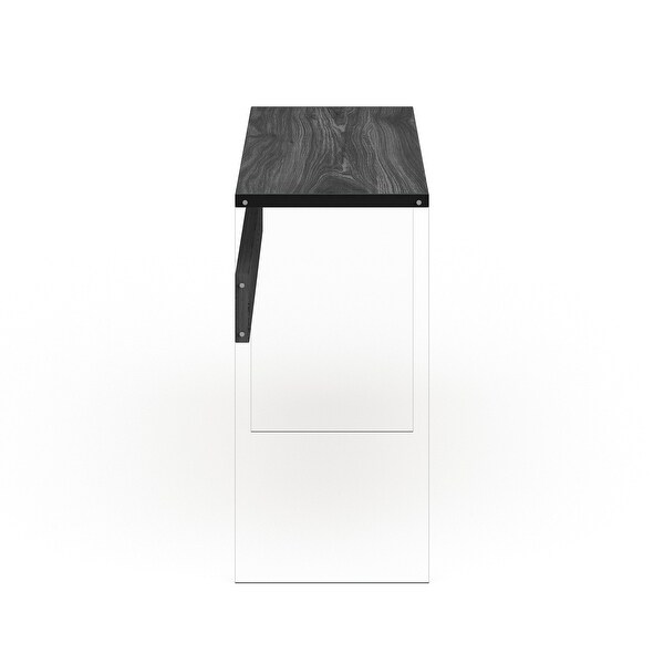 Porch and Den Urqhuart Mixed Material Glass Console Table