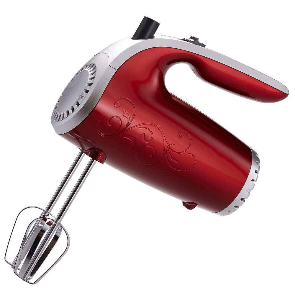 5 Speed Hand Mixer in Red