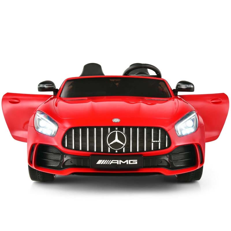 Licensed Mercedes Benz AMG GTR 2-Seater Ride-on Car 12V Battery Powered Vehicle Kids Riding Toy Car with Remote