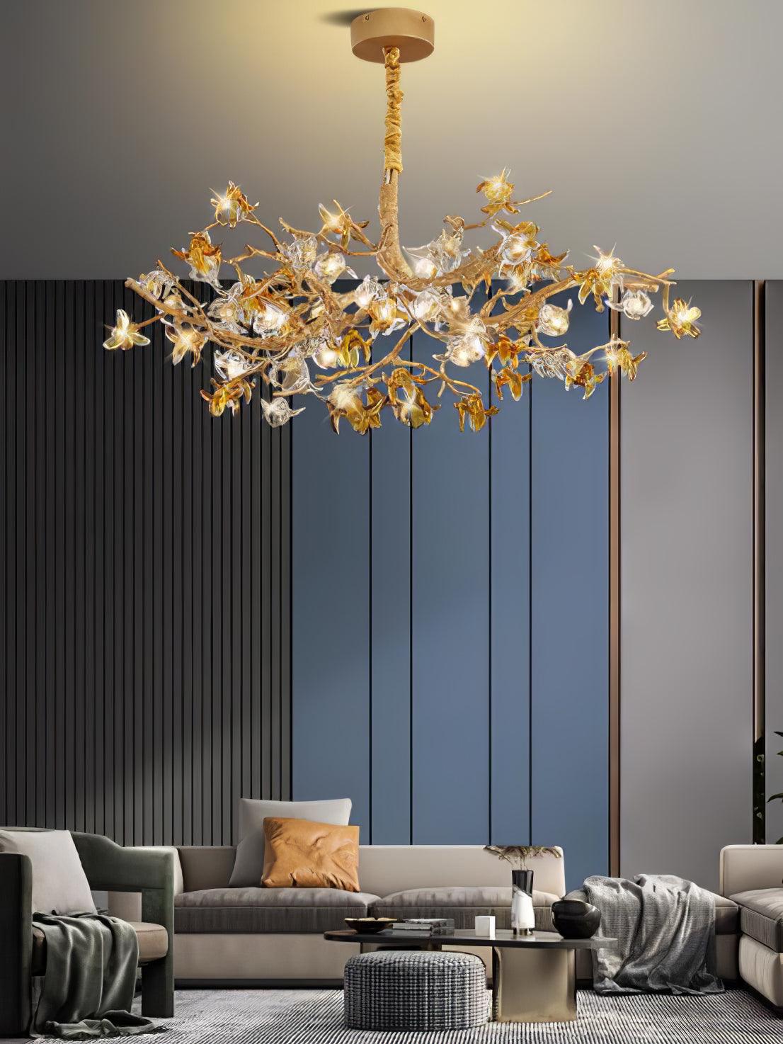 Aosta Brass Branch Chandelier