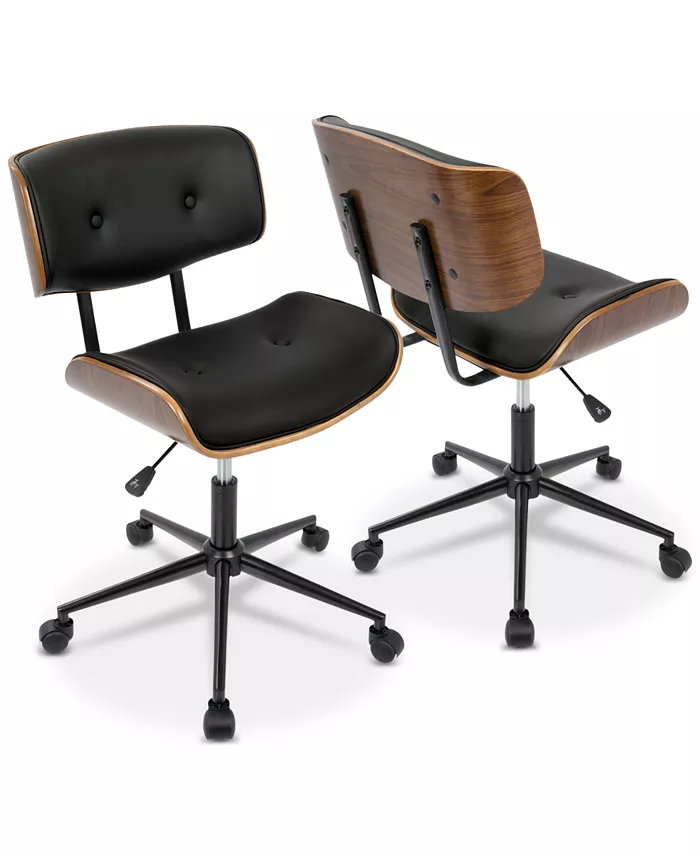 Lumisource Lombardi Faux Leather Office Chair