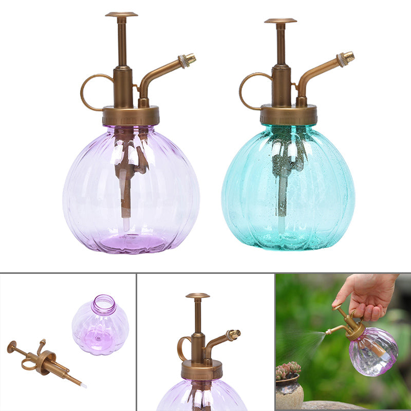 Ostrifin 2Pcs Antique Plant Flower Watering Pot Pumpkin Shape Spray Bottle Garden Sprayer