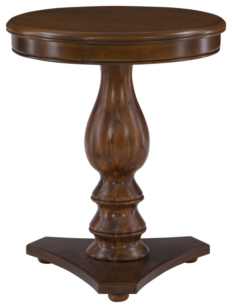 Stanton Accent Side Table  Hazelnut   Traditional   Side Tables And End Tables   by VirVentures  Houzz