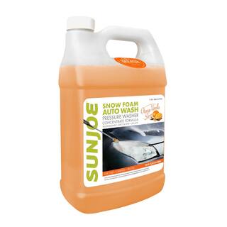 Sun Joe 1 Gal. Premium Snow Foam Pressure Washer Rated Car Wash Soap and Cleaner Orange-Vanilla SPX-FCS1G-CRM