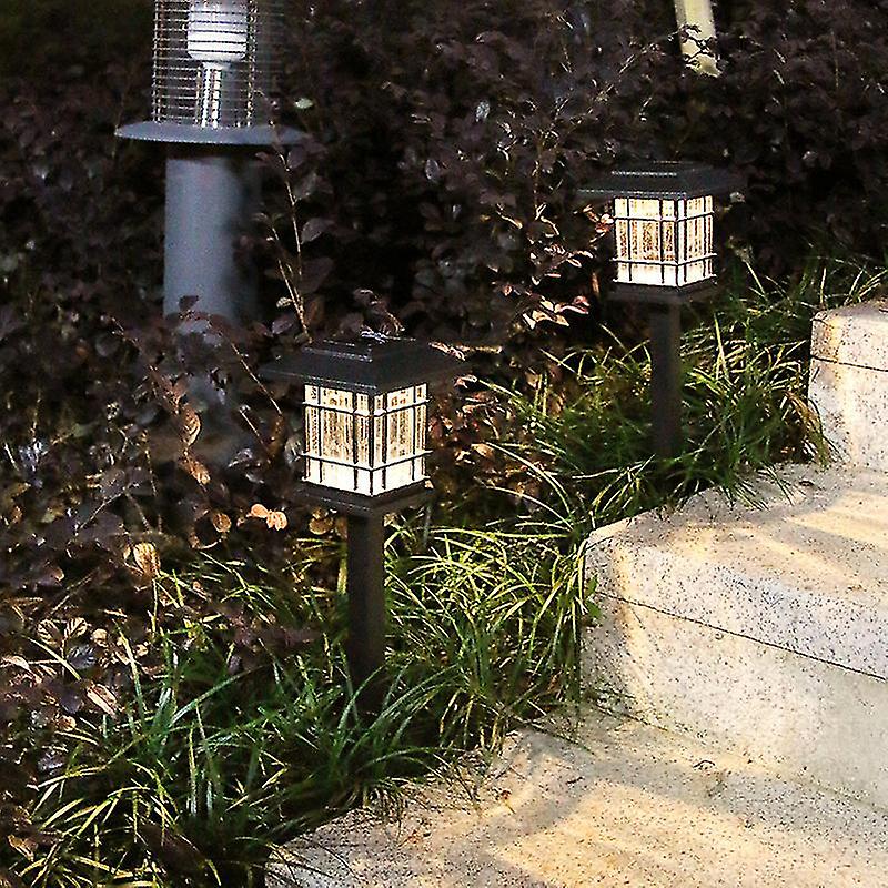 2pcs Waterproof Outdoor Solar Led Garden Light Decorative Lighting Night Light