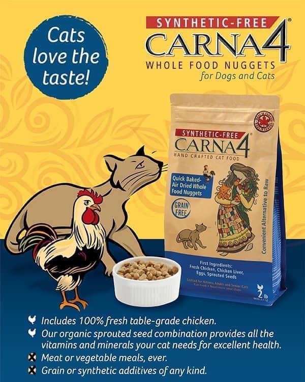 Carna4 Quick Baked Air Dried Grain Free Chicken Dry Cat Food