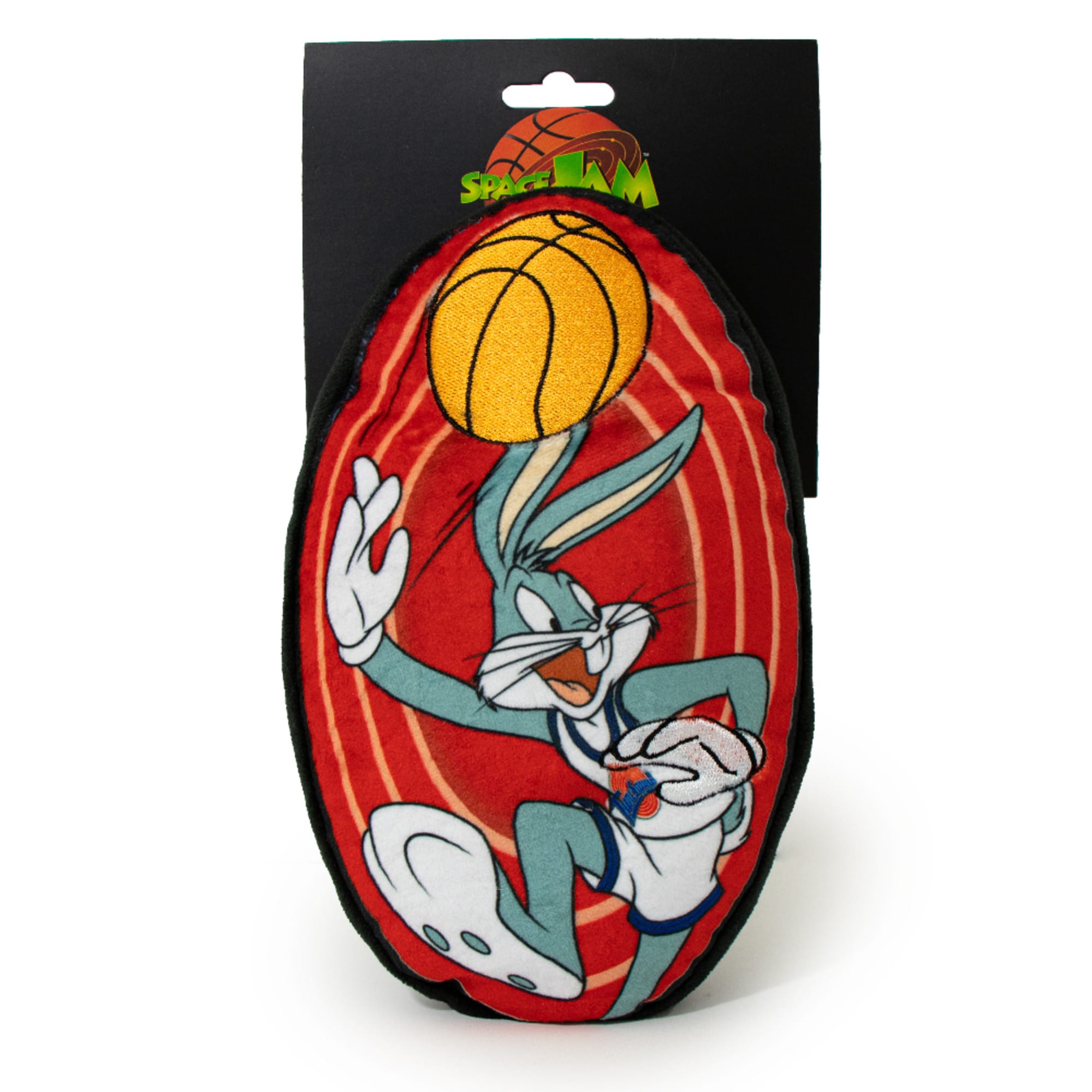 BUCKLE-DOWN Looney Tunes Space Jam Bugs Bunny Shooting Basketball Plush Squeaker Dog Toy， Small