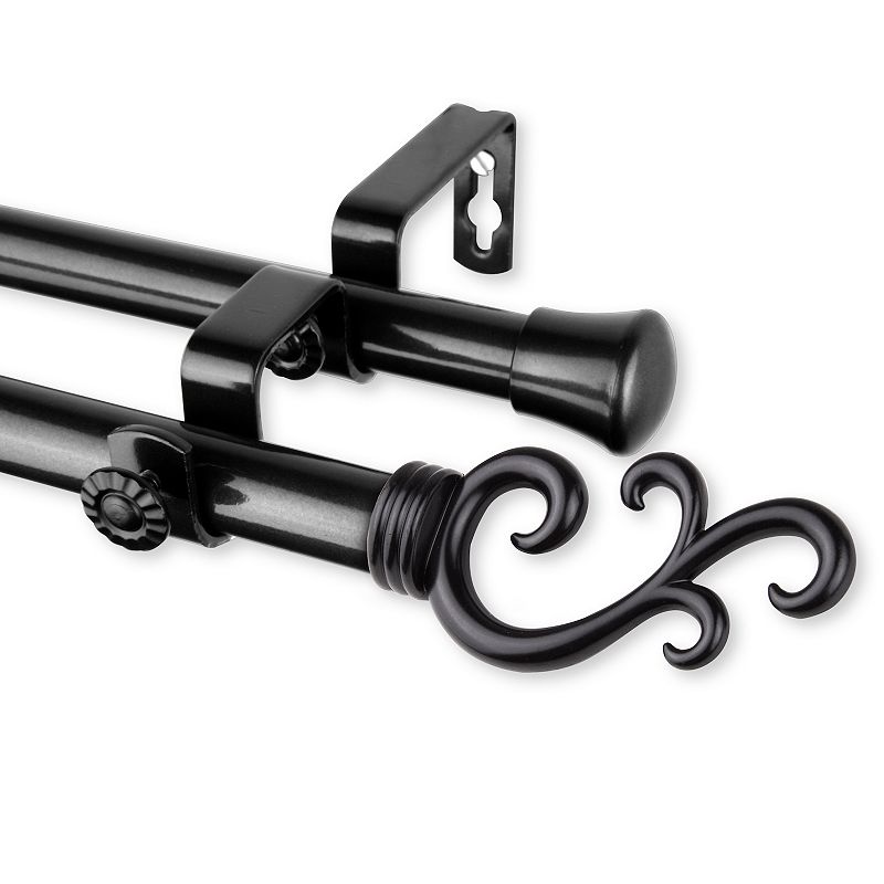 Rod Desyne Swan 13/16 Double Curtain Rod