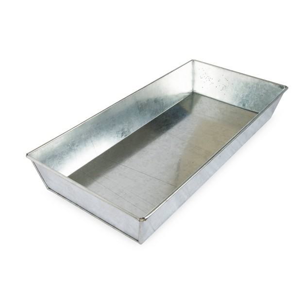 X 3 quot Versatile Galvanized Steel Tray Antique Silver Finish