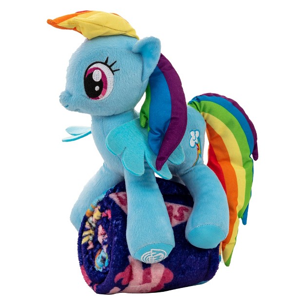 My Little Pony Cute Rainbow Dash Silk Touch amp Hugger Kids x27 Throw Blanket