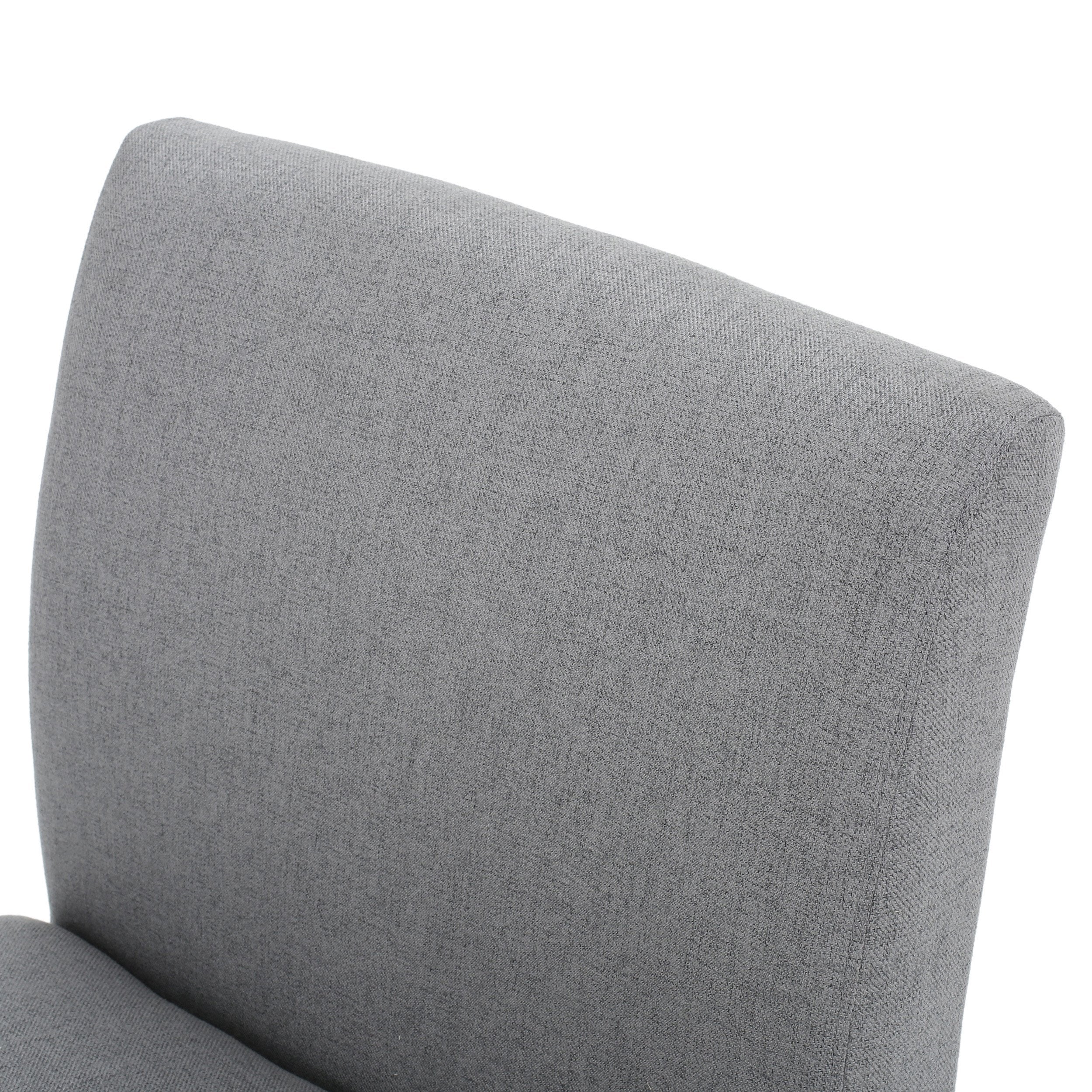 Kendal Contemporary Fabric Slipper Accent Chair