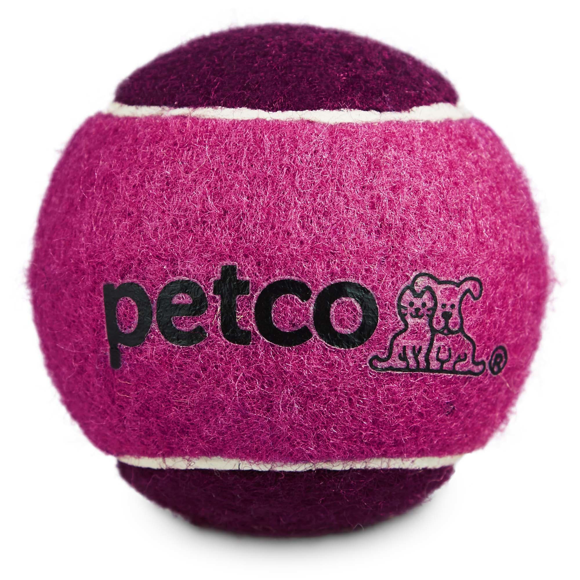 Petco Tennis Ball Dog Toy in Pink， 2.5