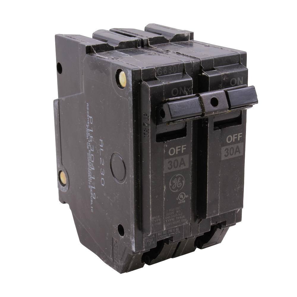 GE Q-Line 30 Amp 2 in. Double-Pole Circuit Breaker THQL2130