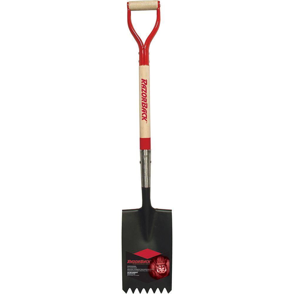 Razor-Back 30 in. Wood D-Handle Roof Shovel 46142