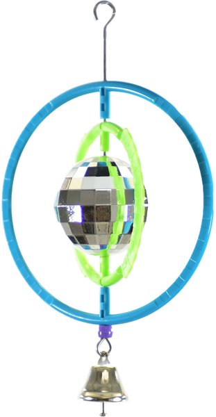 Caitec Featherland Paradise Orbital Disco Ball Bird Toy