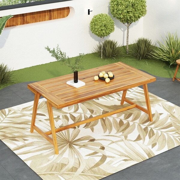 Outdoor Wooden Dining Table