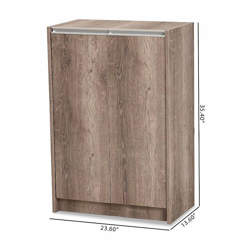 Baxton Studio Langston Shoe Floor Cabinet