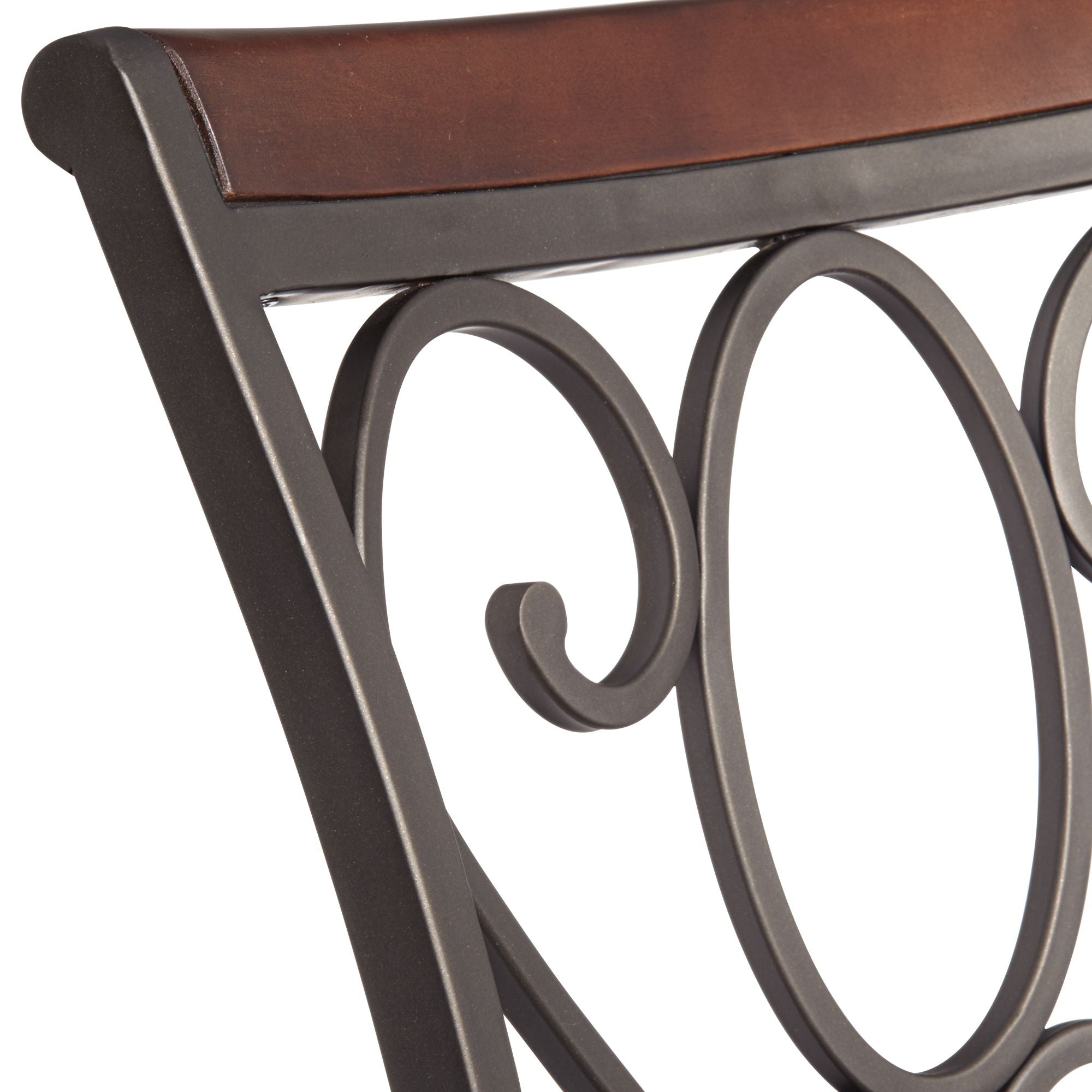 Kensington Hill Bronze Metal Swivel Bar Stool Brown 26 1/2 High Traditional with Backrest Footrest Kitchen Counter Height Island