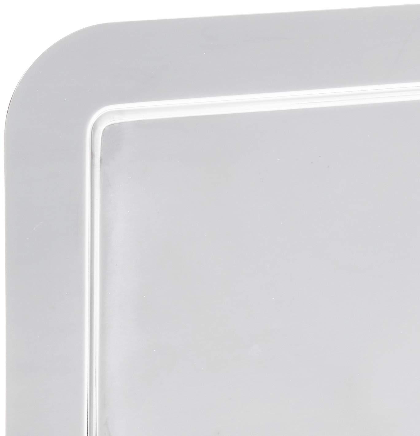 Frieling USA 18/10 Mirrored Finish Stainless Steel Serving Tray， 9.4-Inch by 5.6-Inch