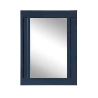 Home Decorators Collection Aberdeen 24 in. x 32 in. Framed Wall Mount Mirror in Midnight Blue Aberdeen SMR-MB