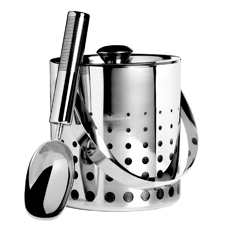 Mikasa Cheers Stainless Steel Ice Bucket and Scoop