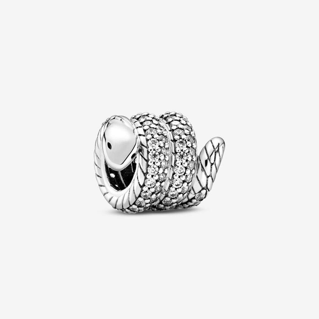 PANDORA  Sparkling Wrapped Snake Charm