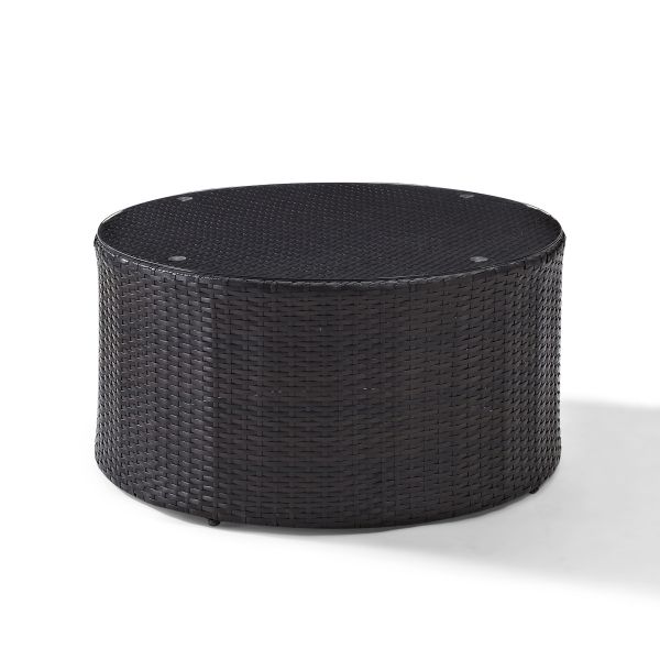 Catalina Outdoor Wicker Round Coffee Table