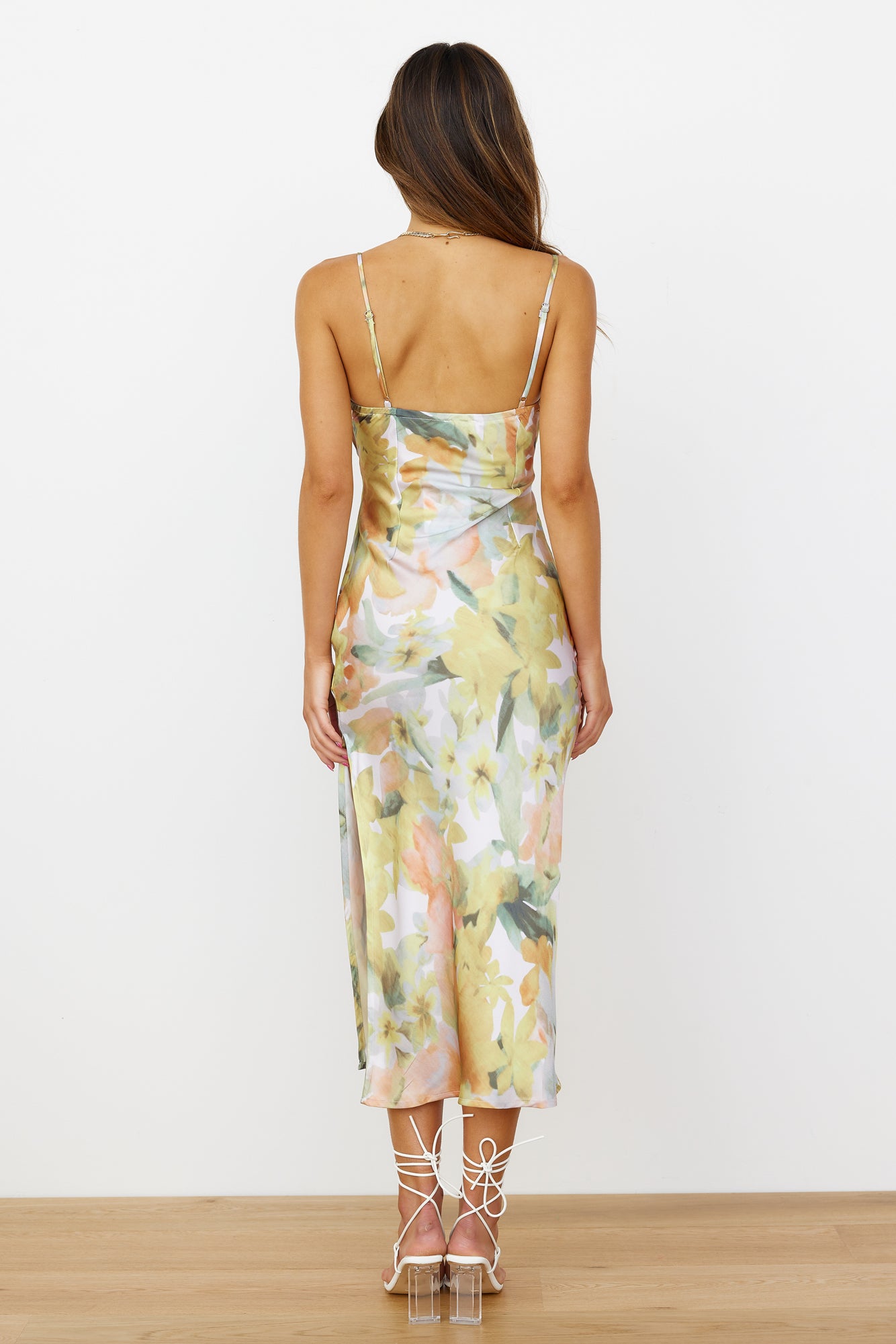 Party With You Midi Dress Yellow