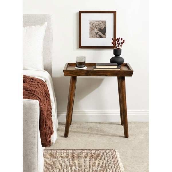 Kate and Laurel Eastmont Rectangle Wood Side Table - 16x22x22