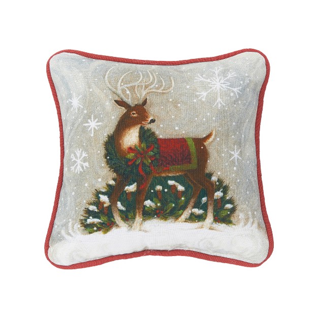 C amp f Home Woodland Deer Petite Printed Throw Pillow